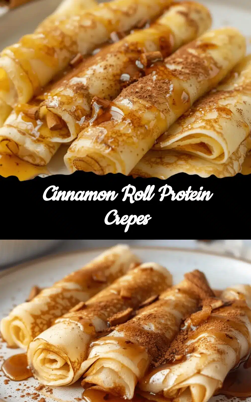 cinnamon roll protein crepes recipe