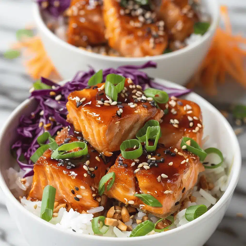 crispy salmon and rice bowl - featured image