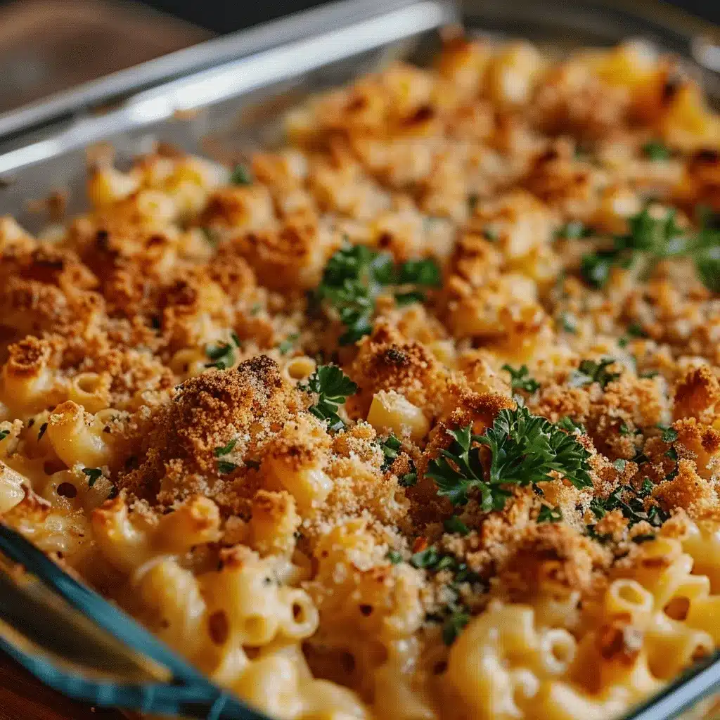 Healthy High Protein Baked Mac and Cheese preparation steps