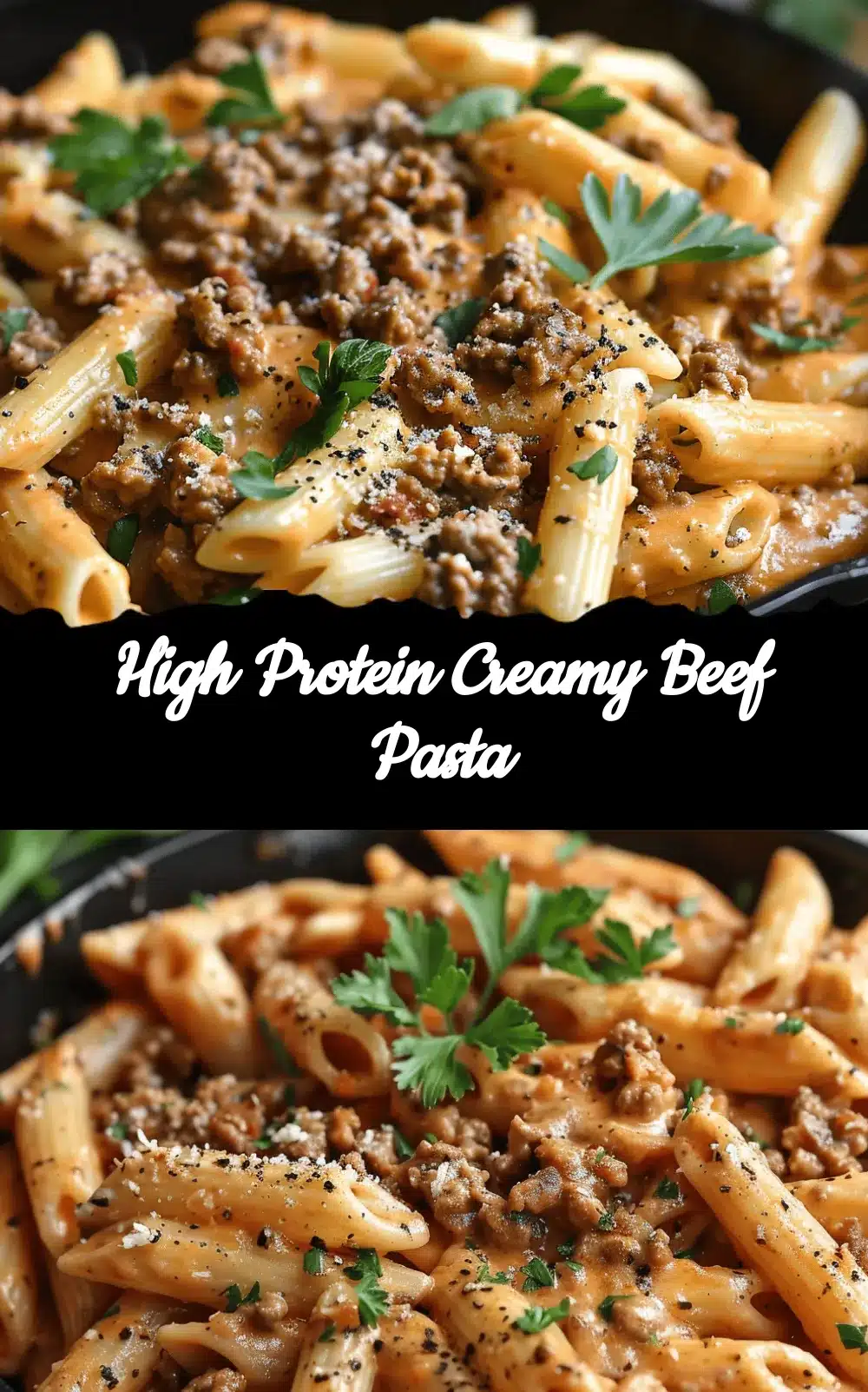 high protein creamy beef pasta recipe