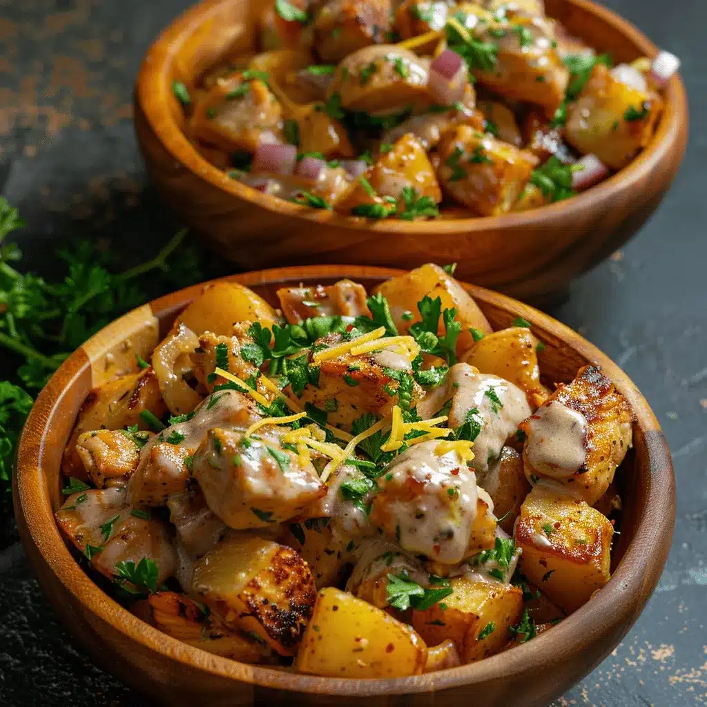 high-protein creamy garlic chicken preparation steps