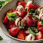 balsamic strawberry Caprese salad - featured image