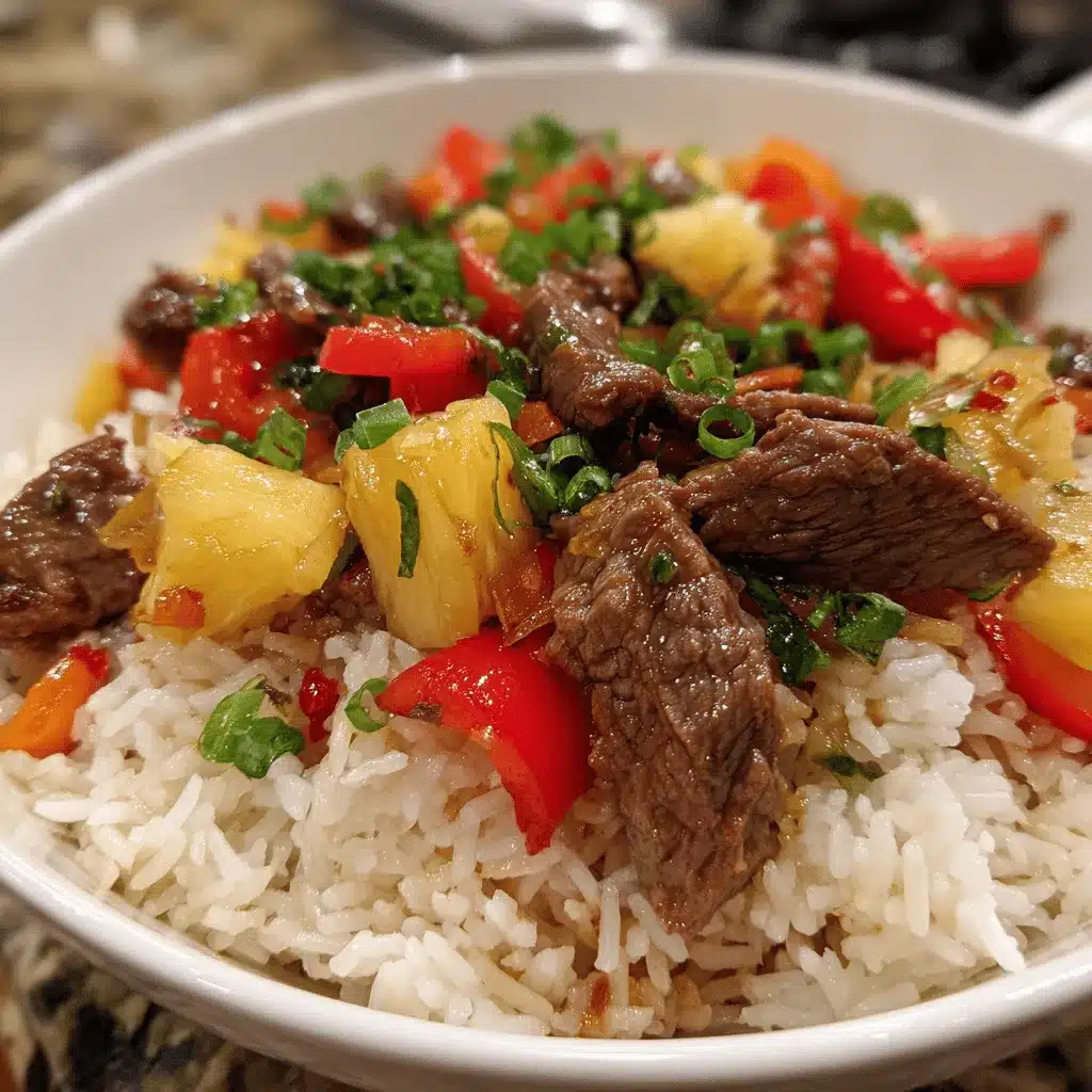beef and pepper rice bowl preparation steps