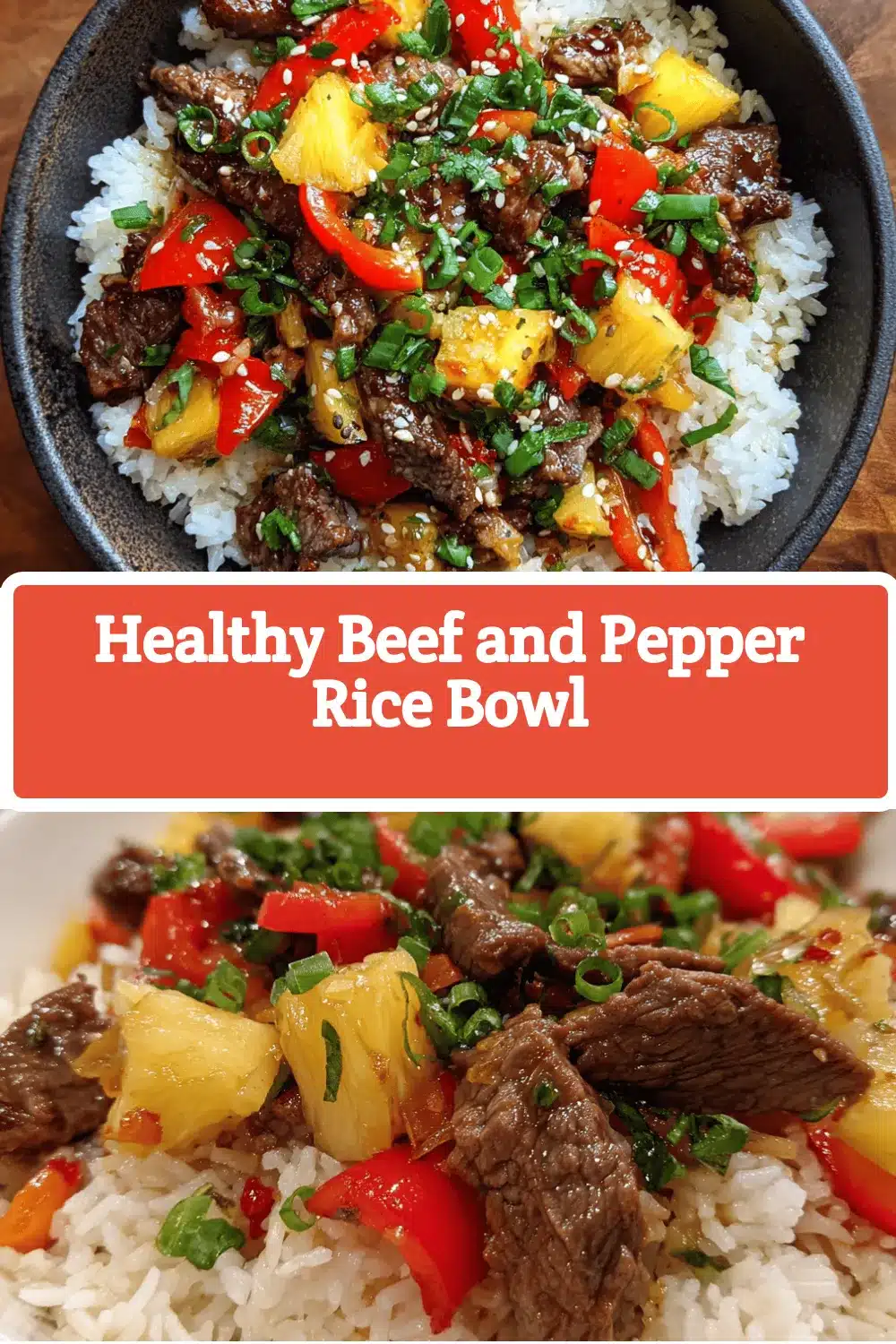 beef and pepper rice bowl recipe
