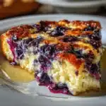 blueberry cottage cheese breakfast bake - featured image