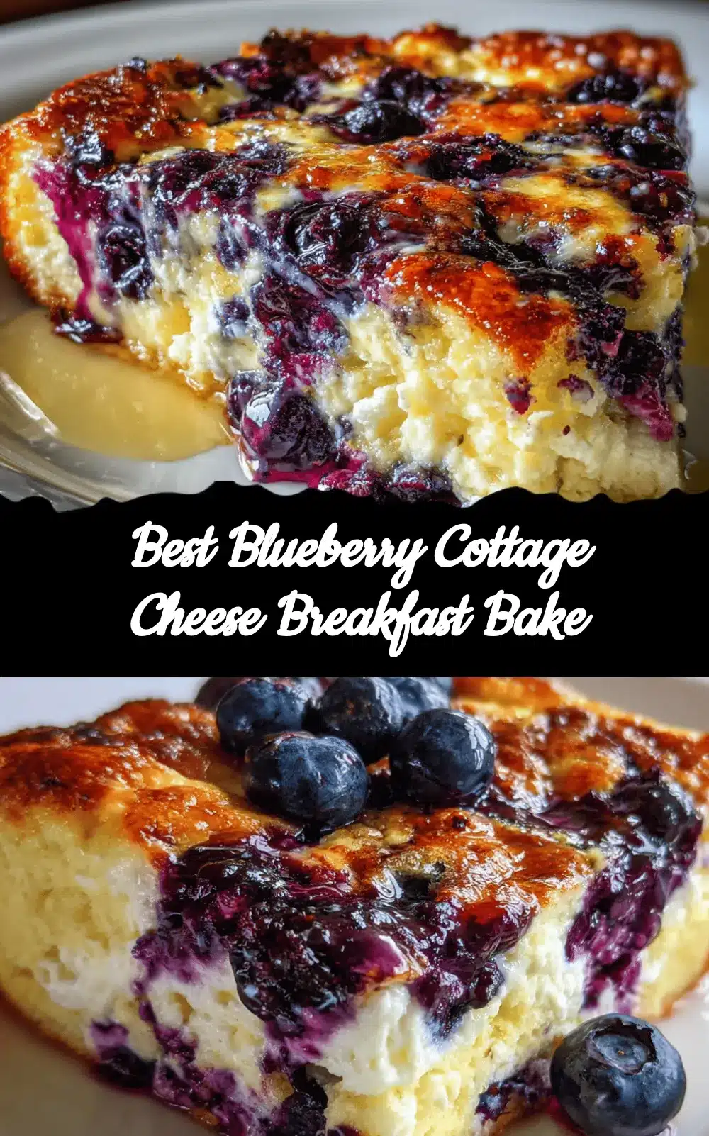 blueberry cottage cheese breakfast bake recipe