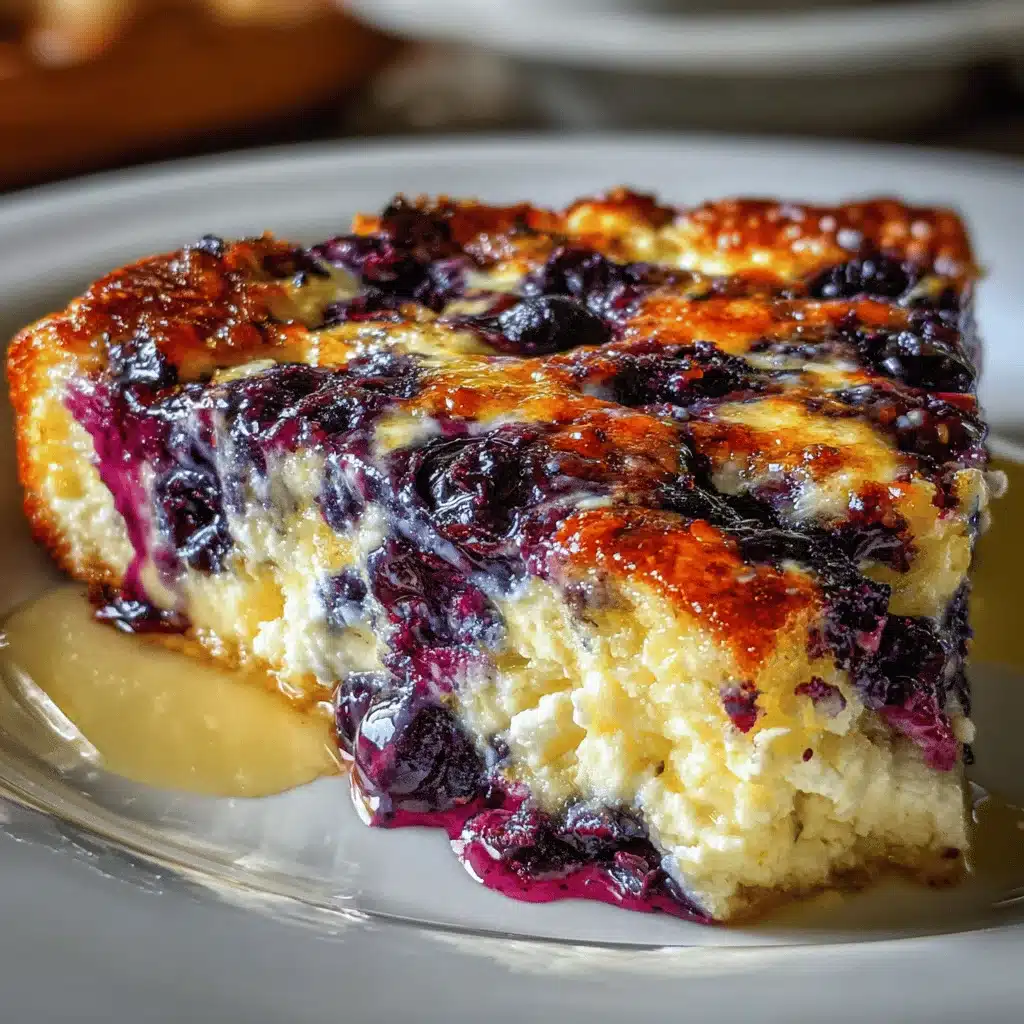 blueberry cottage cheese breakfast bake - featured image