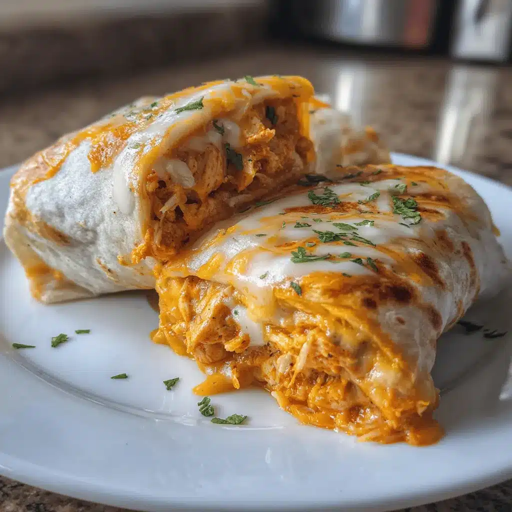 Buffalo Chicken Burritos preparation steps