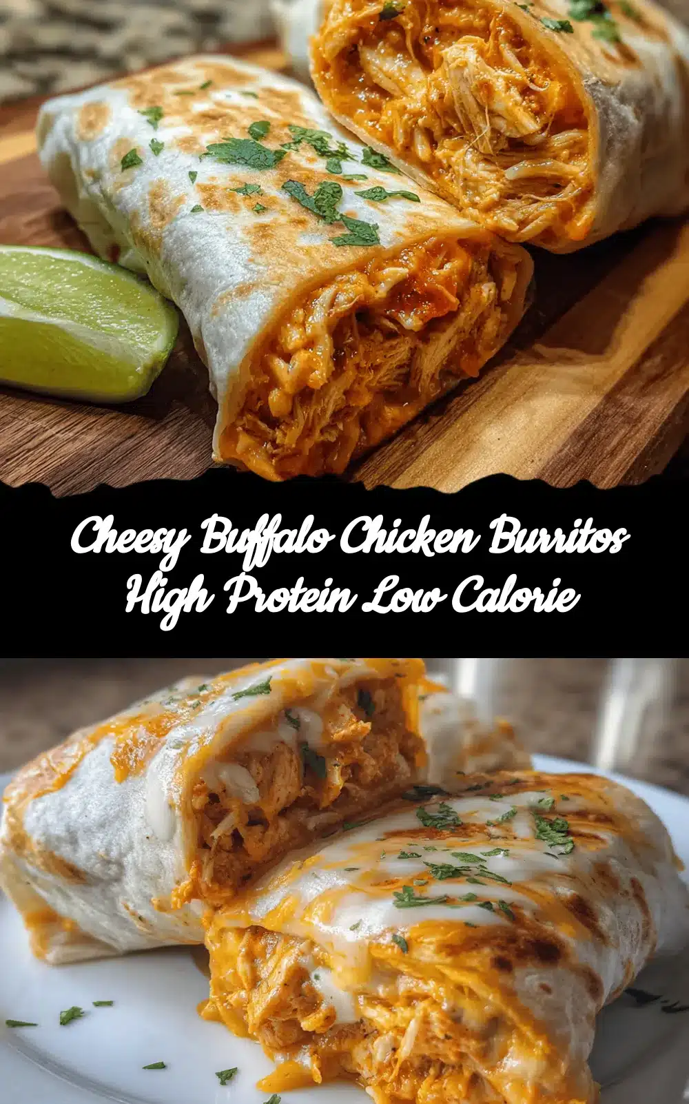 Buffalo Chicken Burritos recipe