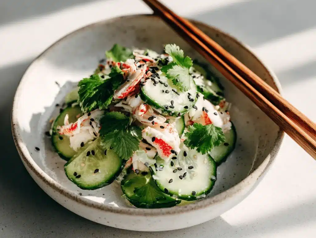 California Roll Cucumber Salad - featured image