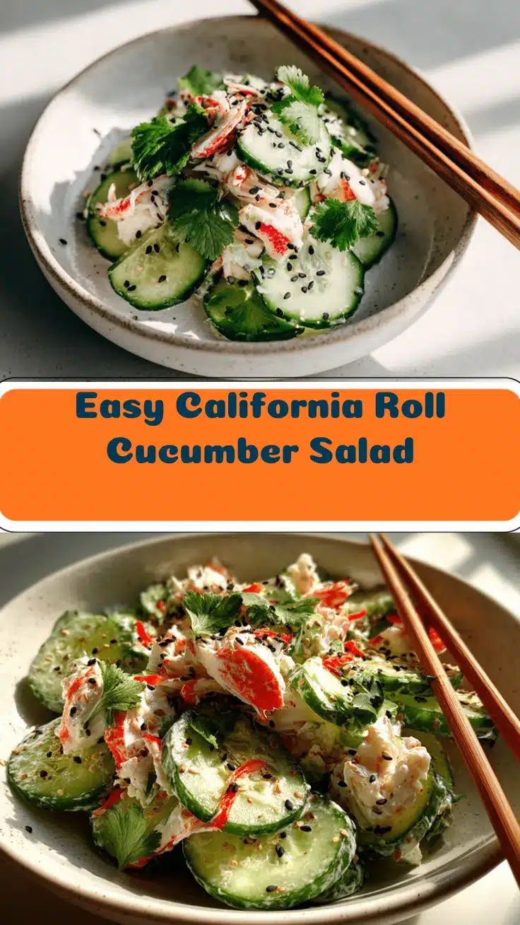 California Roll Cucumber Salad recipe