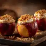 cheesecake-stuffed baked apples - featured image