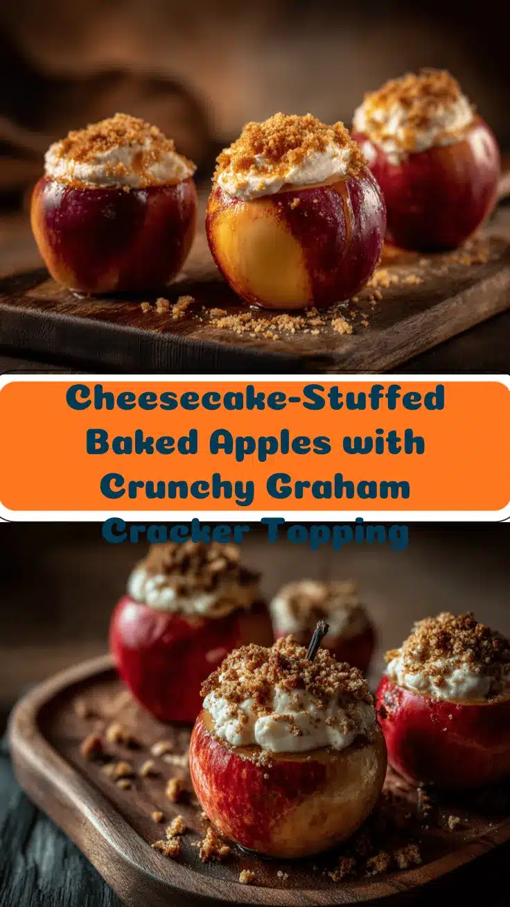 cheesecake-stuffed baked apples recipe