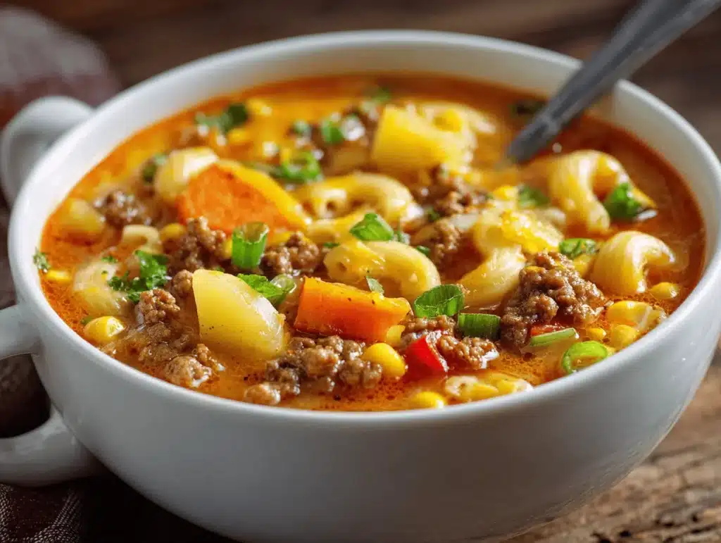 cheesy Tex-Mex cowboy soup - featured image