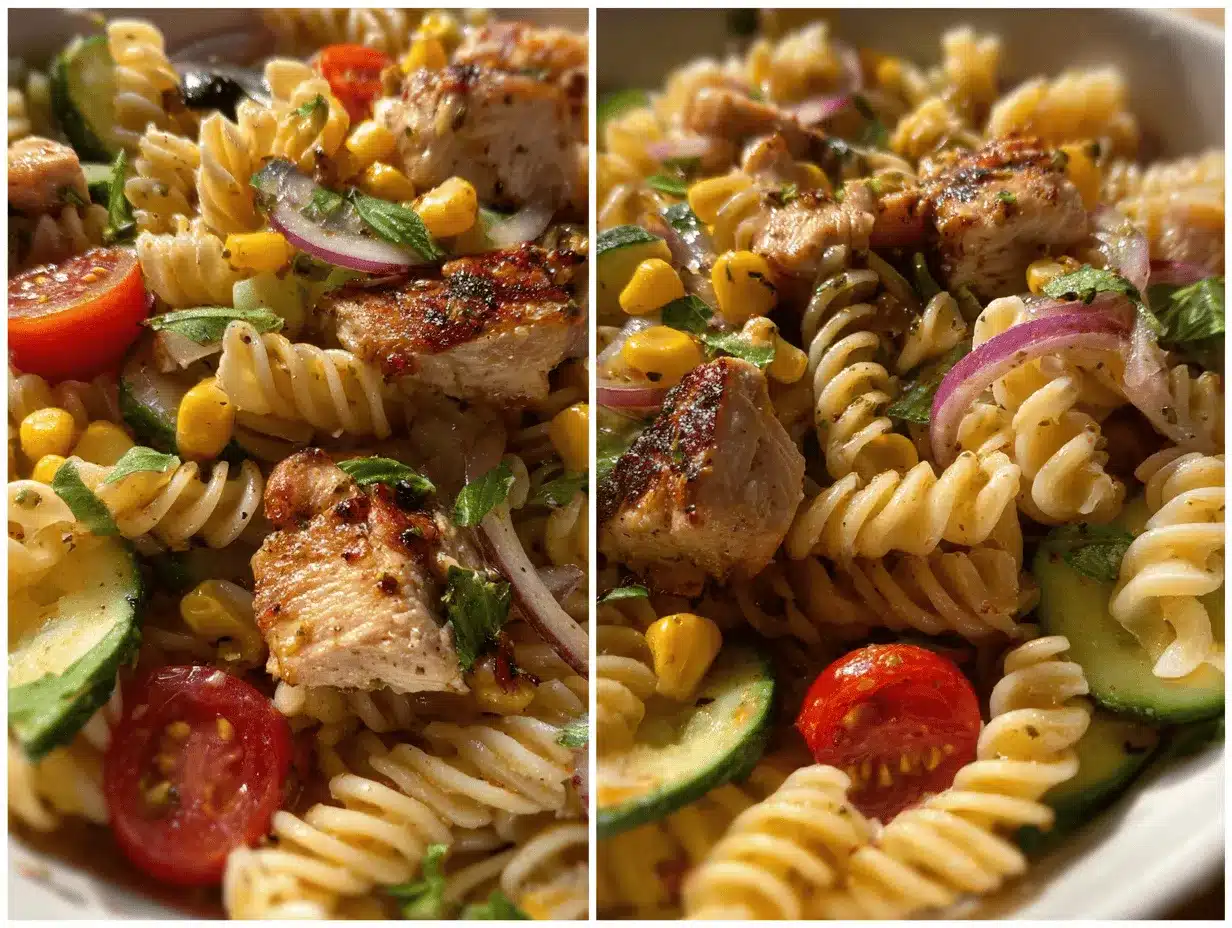 chicken pasta salad preparation steps