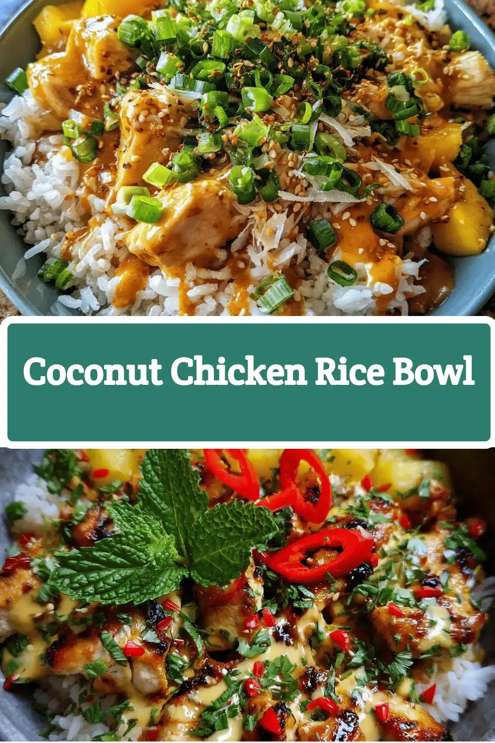 coconut chicken rice bowl recipe
