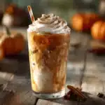 creamy iced pumpkin spice latte - featured image