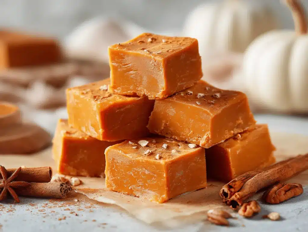 creamy pumpkin fudge - featured image
