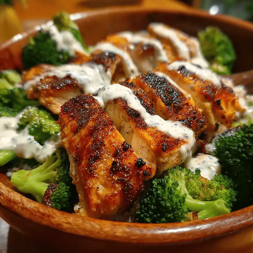 grilled chicken and broccoli bowls preparation steps