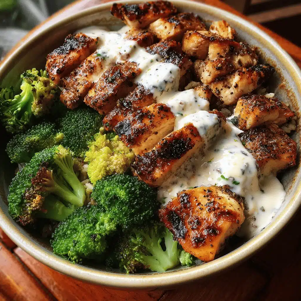 grilled chicken and broccoli bowls - featured image