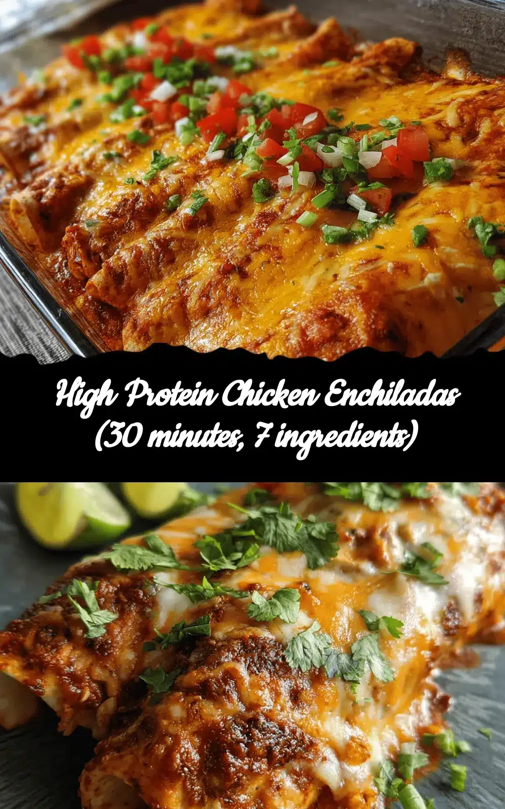 high protein chicken enchiladas recipe