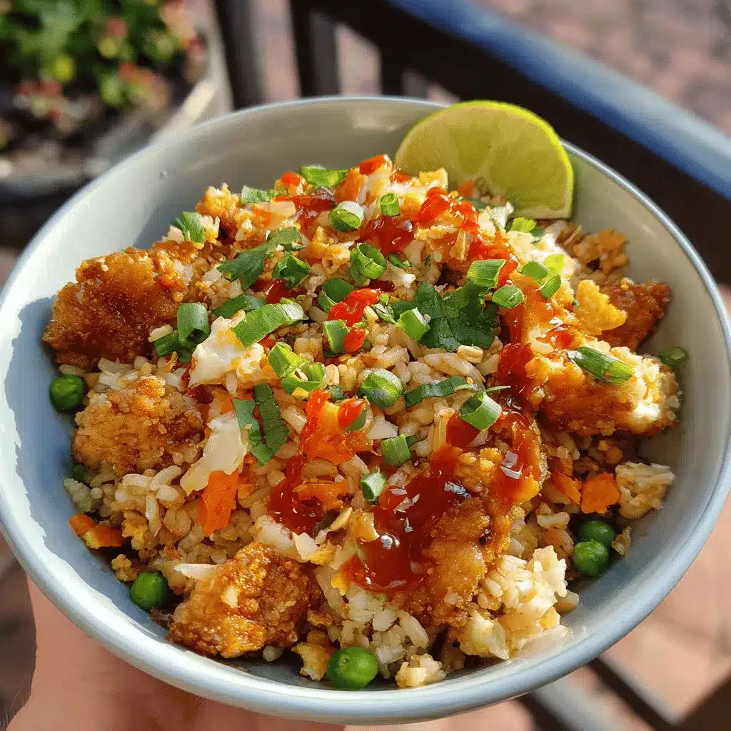 high protein chicken fried rice bowl preparation steps