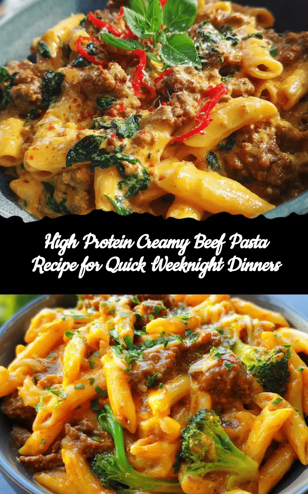 high protein creamy beef pasta recipe