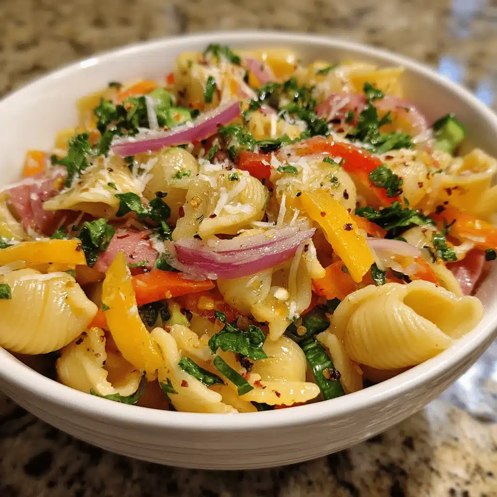 high-protein Italian pasta salad - featured image