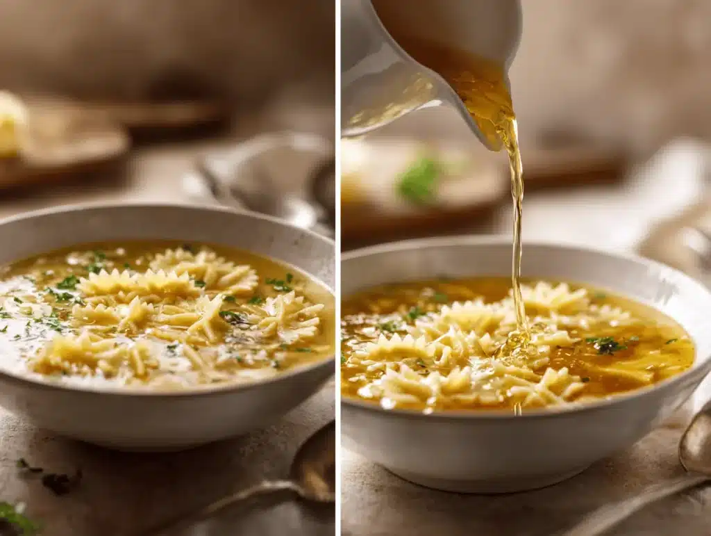 Italian pastina soup - featured image