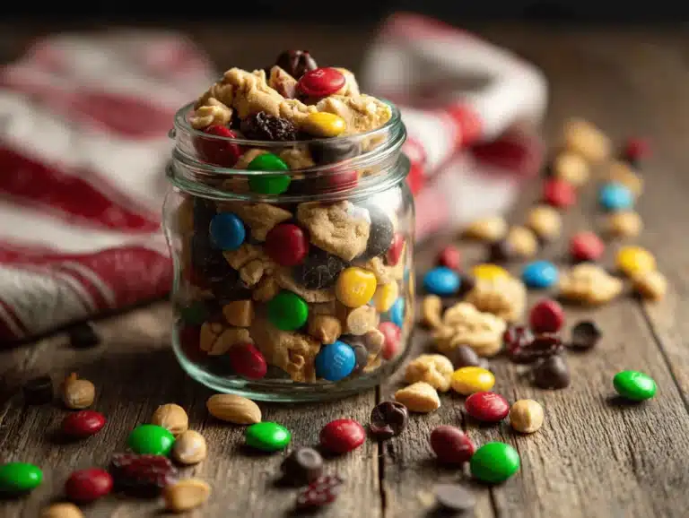 loaded monster cookie dough trail mix - featured image