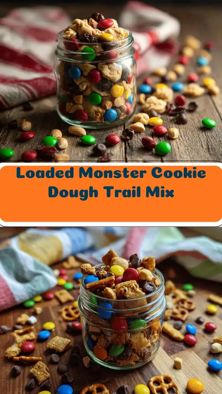 loaded monster cookie dough trail mix recipe