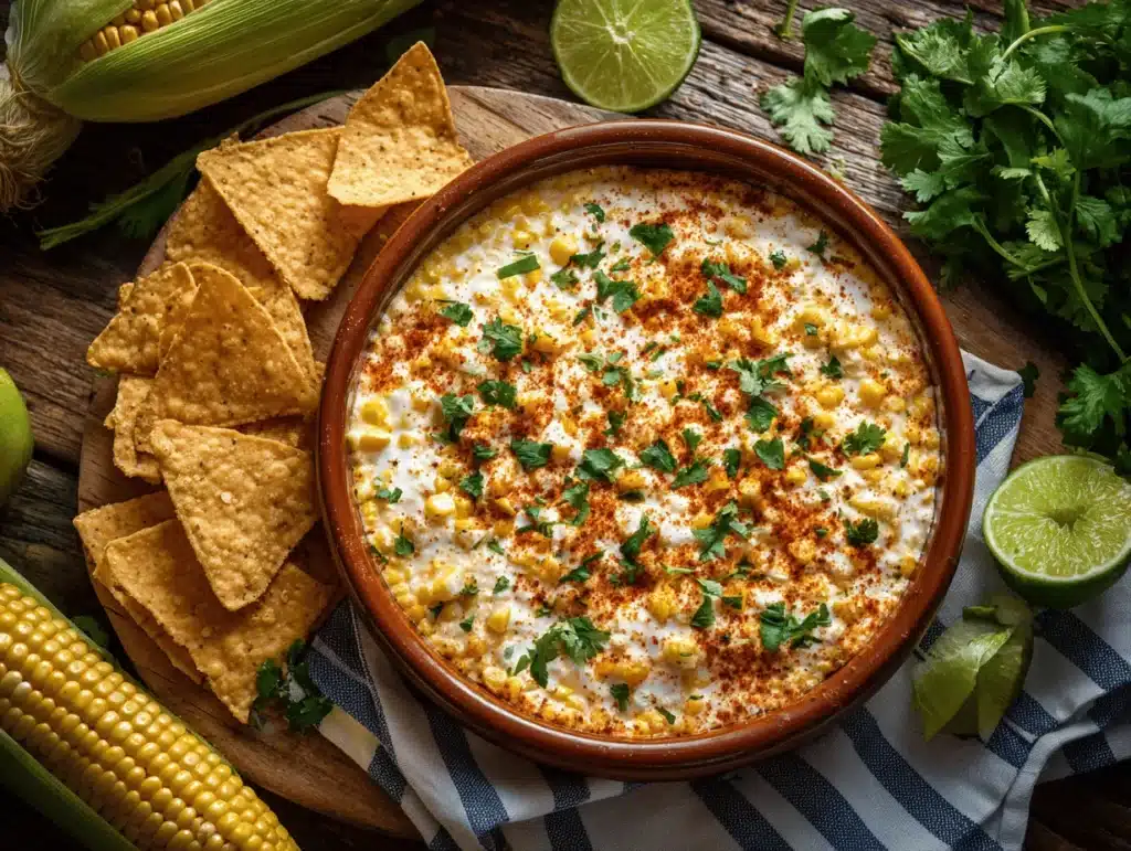 Mexican street corn dip - featured image
