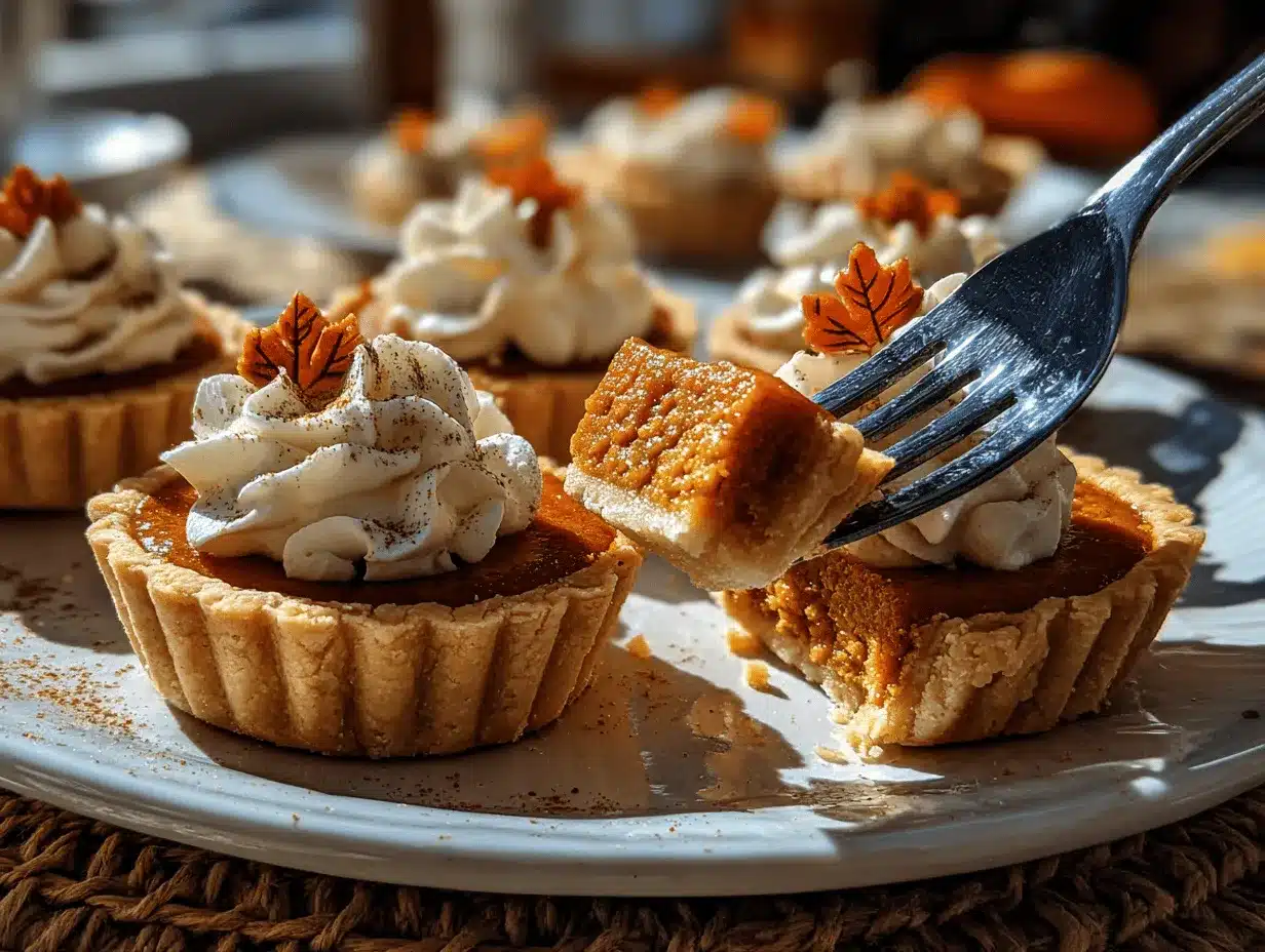mini pumpkin pies preparation steps