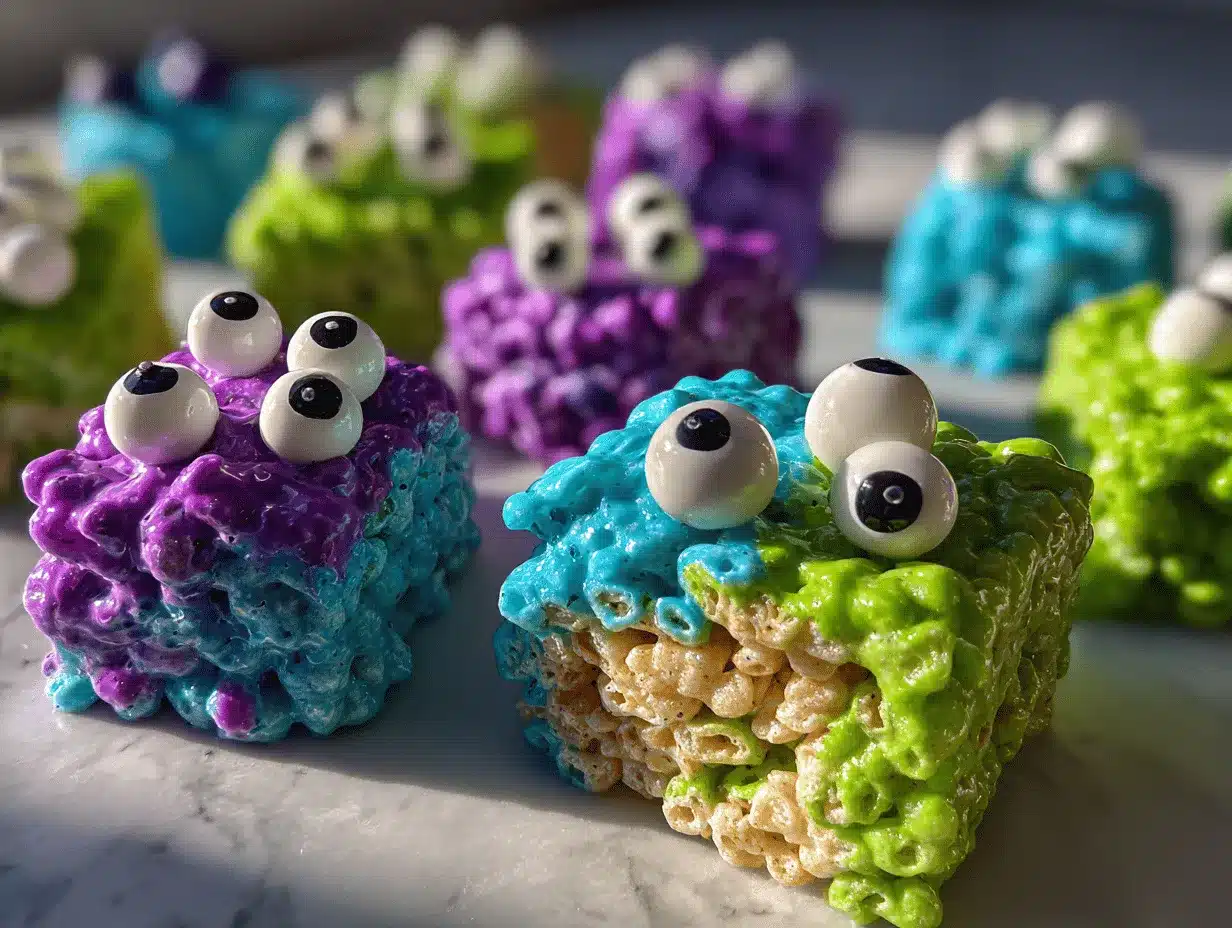 Monster Rice Krispie Treats preparation steps