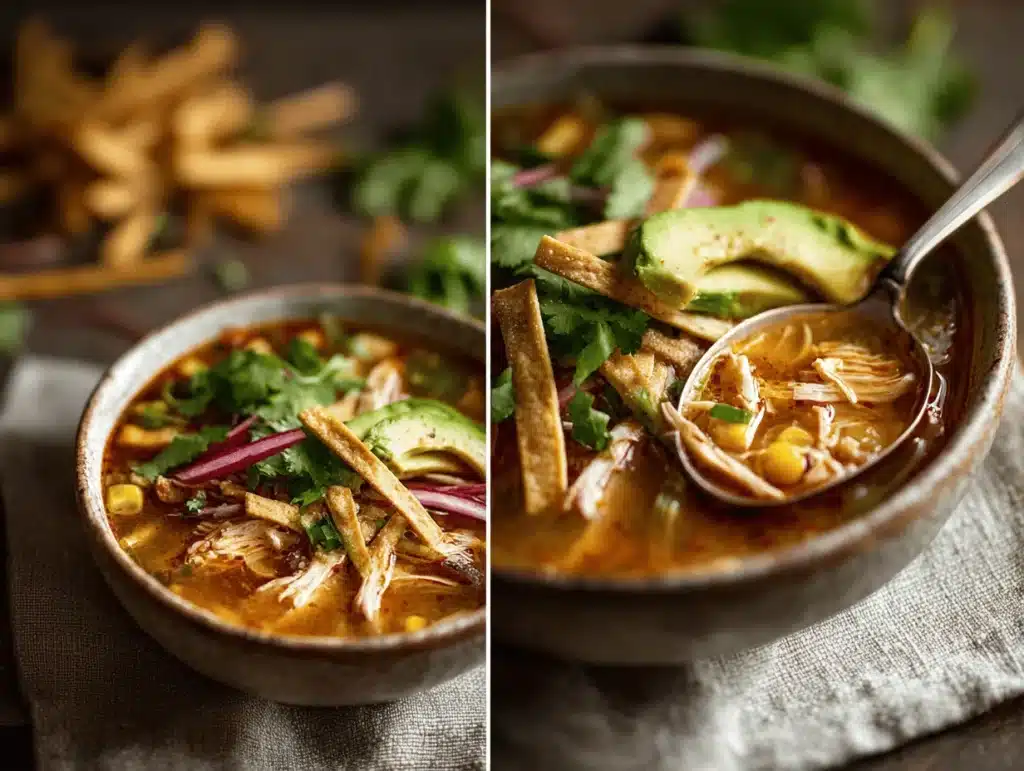 poblano chicken tortilla soup - featured image