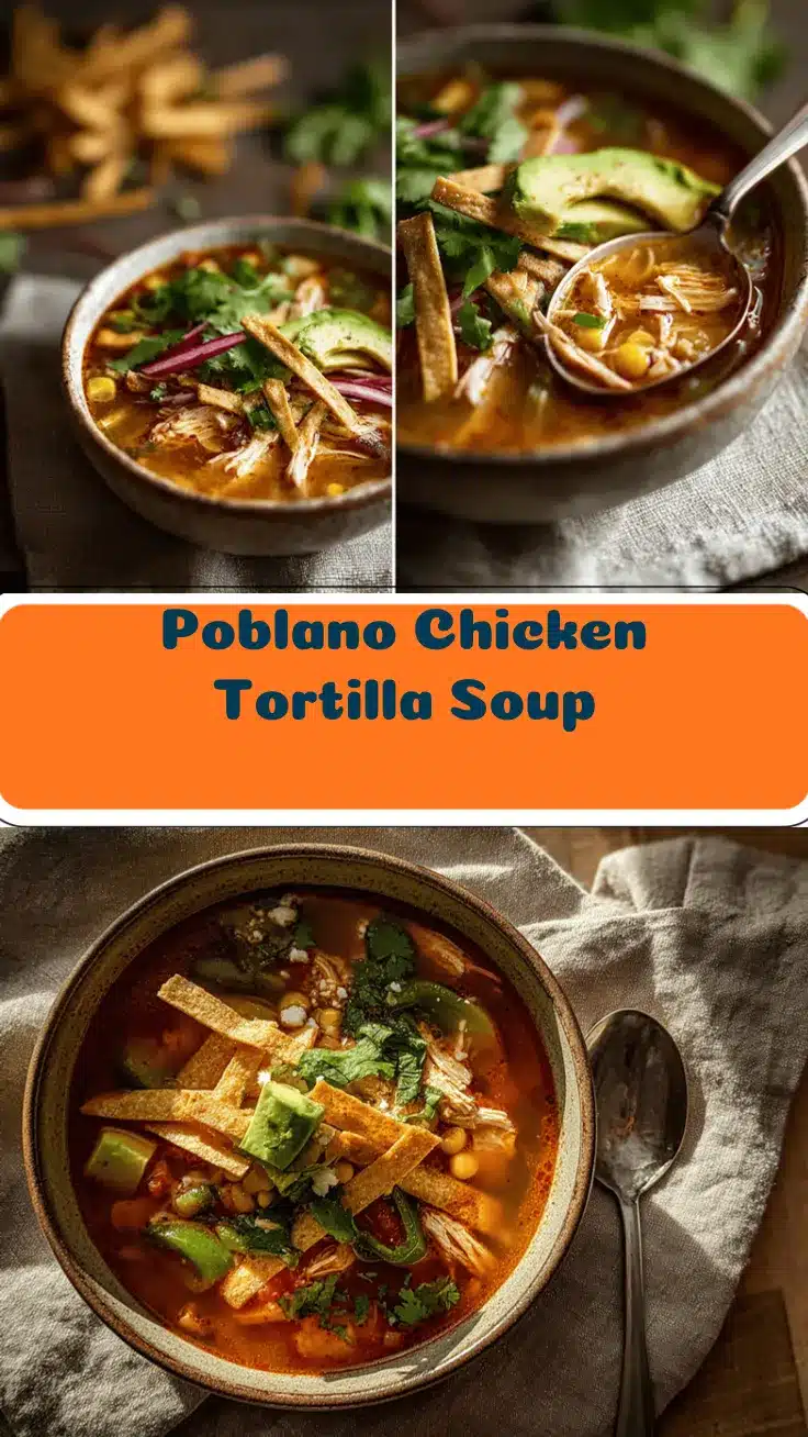 poblano chicken tortilla soup recipe