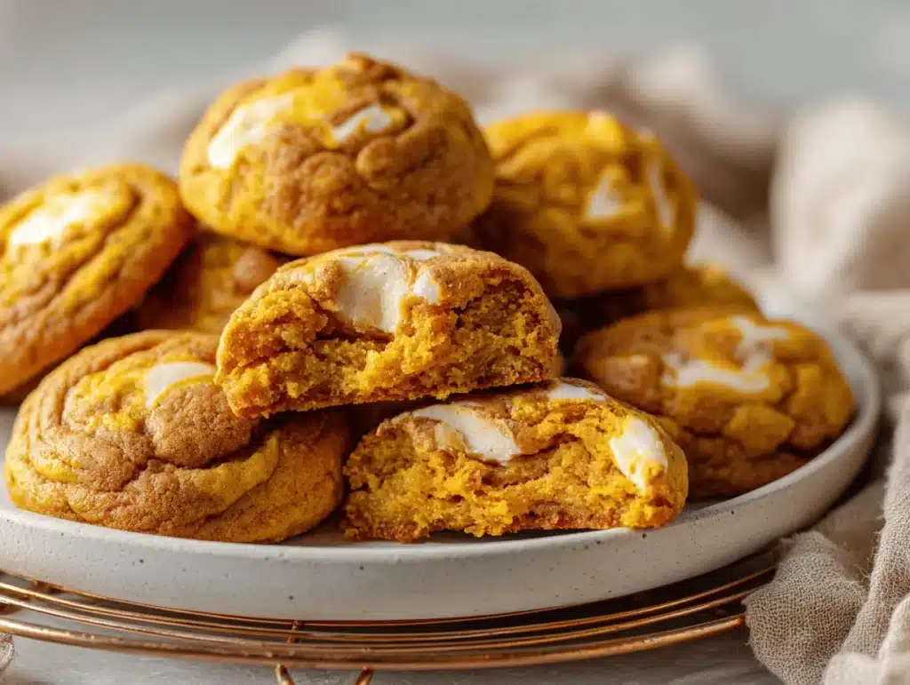 pumpkin cheesecake cookies - featured image