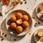 pumpkin cheesecake truffles - featured image