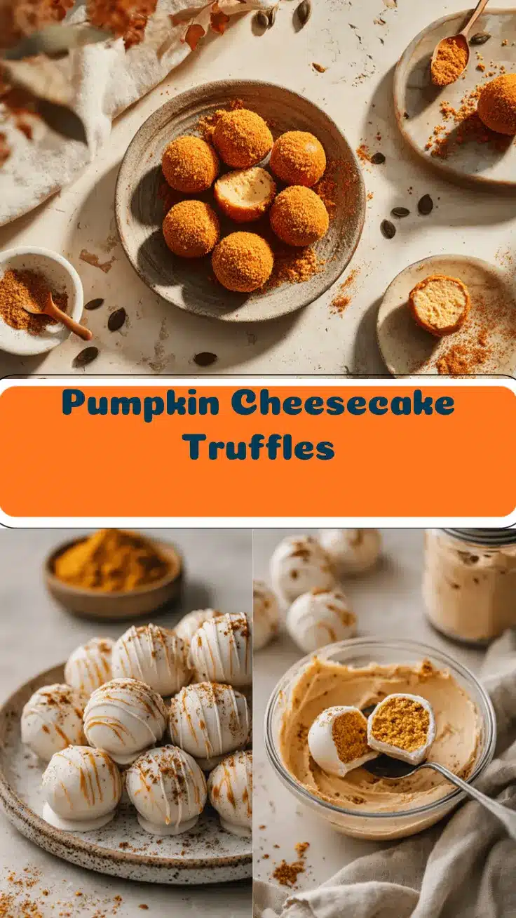 pumpkin cheesecake truffles recipe