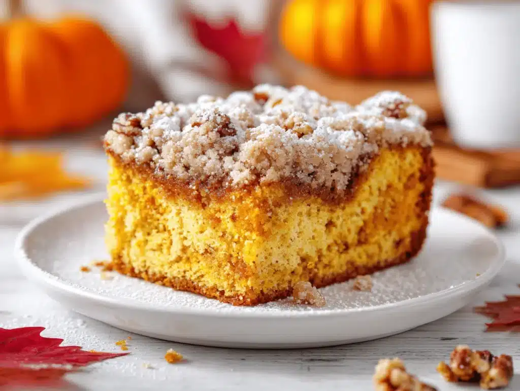 pumpkin coffee cake - featured image