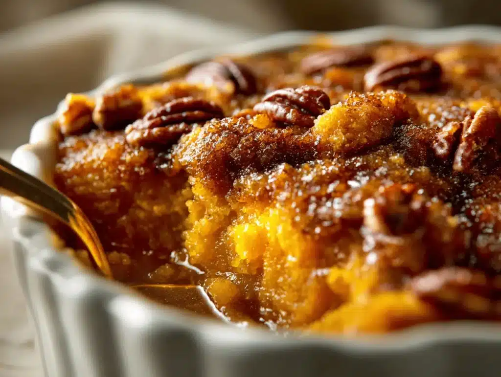 pumpkin pecan cobbler - featured image