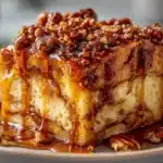 pumpkin pecan praline French toast casserole - featured image