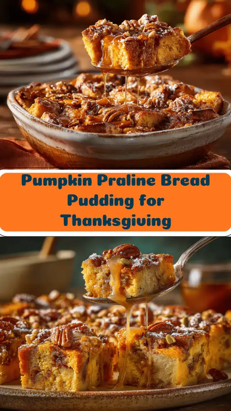 pumpkin praline bread pudding recipe
