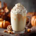 pumpkin white hot chocolate - featured image