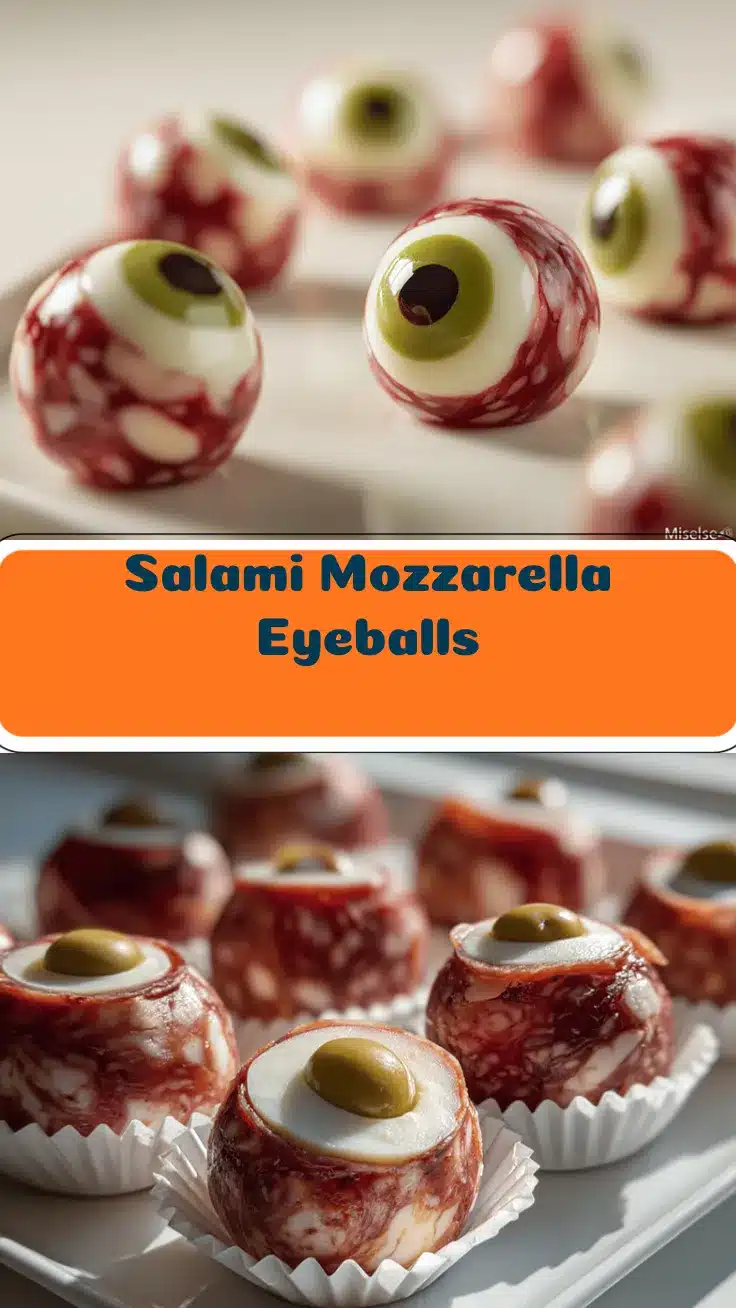 Salami Mozzarella Eyeballs recipe