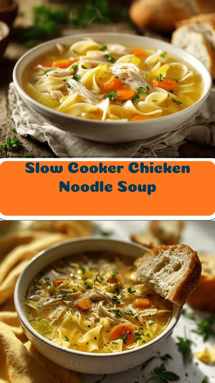 slow cooker chicken noodle soup recipe