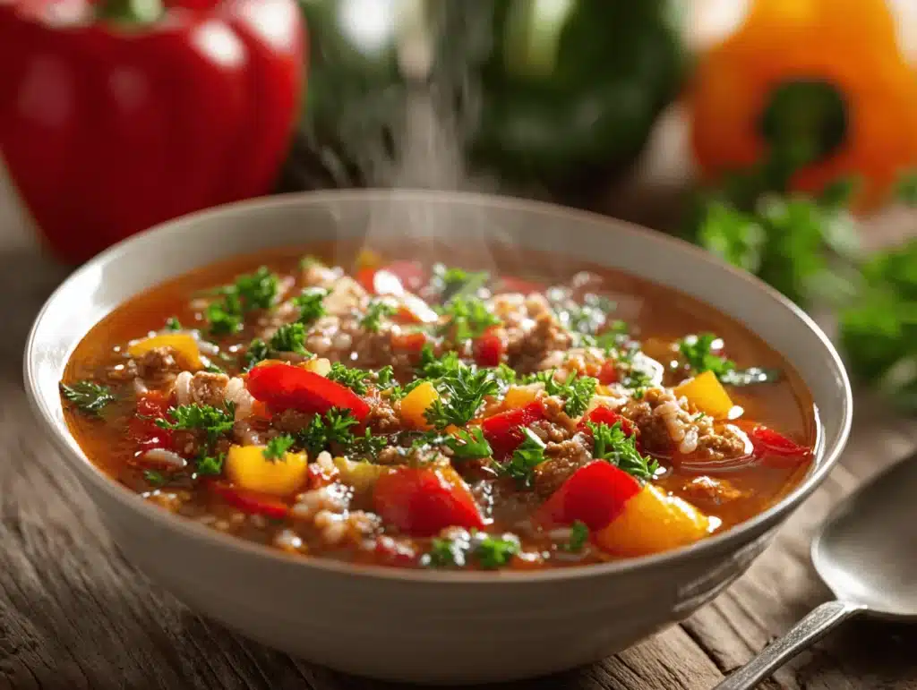 stuffed pepper soup - featured image