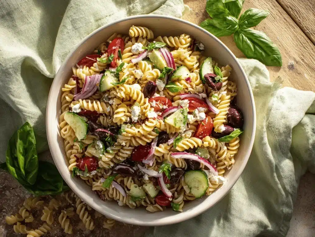 summer pasta salad - featured image