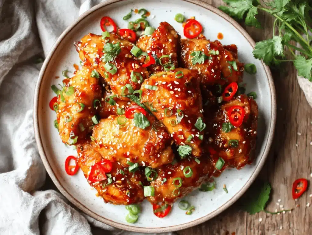 sweet chili chicken - featured image