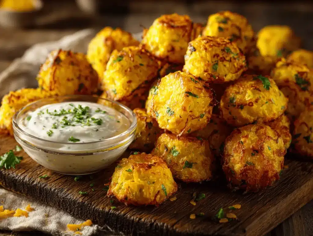 yellow squash tots - featured image